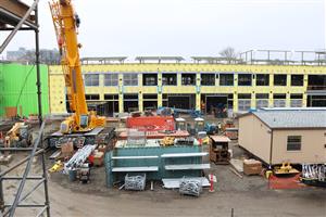 wide view of north side of site